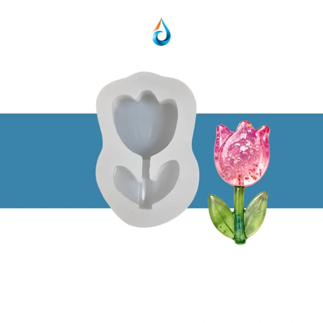 Molde Silicona Tulipán 3D