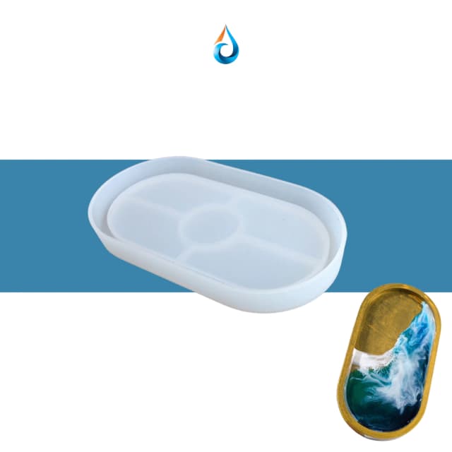 Molde Bandeja Ovalada Resina Epoxi Advance Coat