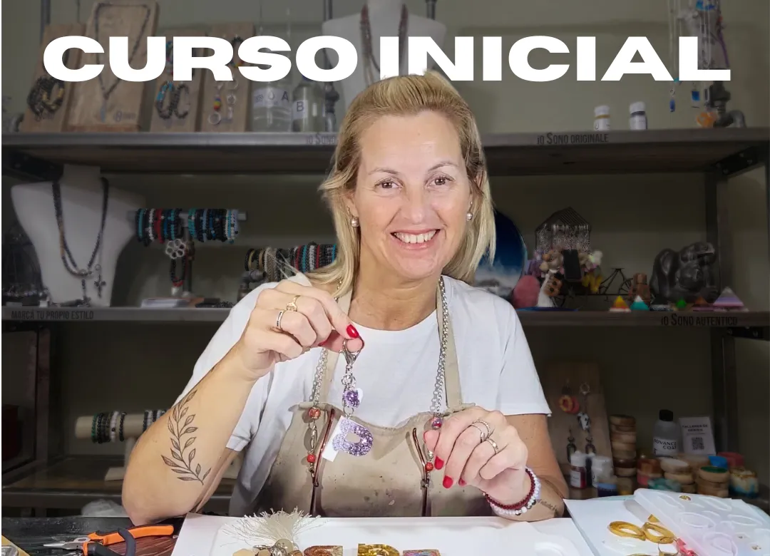 Curso de resina epoxi nivel inicial con Paula Ruben